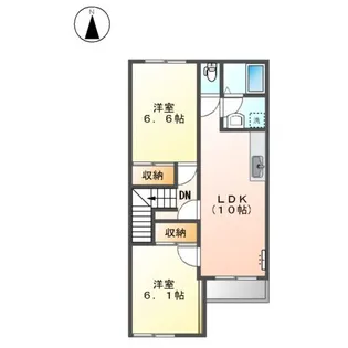 スターテラス 小池原【00202号室】の間取り