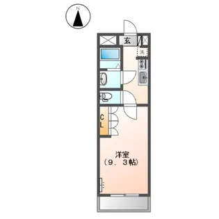 シャンテ 加納【00103号室】の間取り