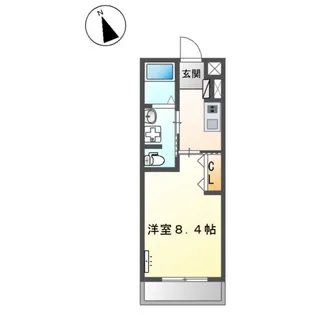 CASA 21【00103号室】の間取り