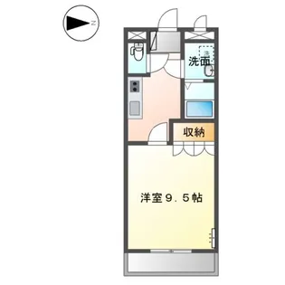 メルヴェーユ 宮崎【00105号室】の間取り