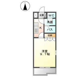 フローレンス明磧【00201号室】の間取り
