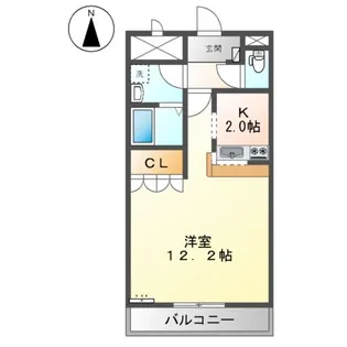 クレア フィオーレ【2階】の間取り