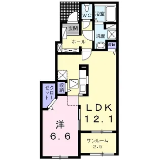 グレイス祇園.G【1階】の間取り