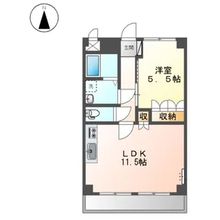 パーク・サイド【00102号室】の間取り
