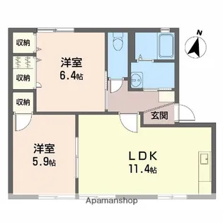 ディアスETO【1階】の間取り