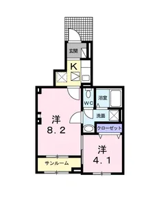 津守マナーハウス【1階】の間取り