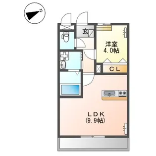 フレ・アジュール【2階】の間取り