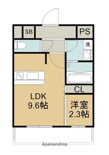 トレステーラ顕徳【3階】の間取り