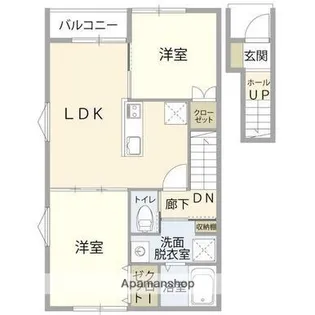 イルミナーレ原新町【205号室】の間取り
