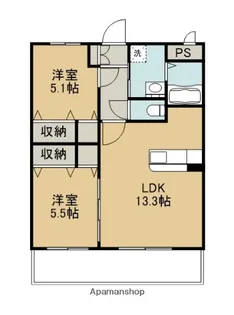 BLISS大在【3階】の間取り