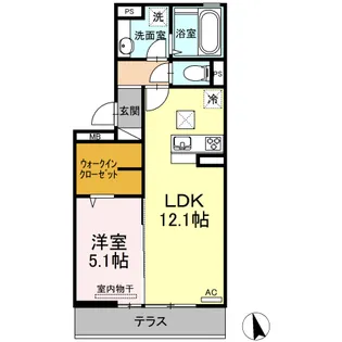 新春日ASSORT【1階】の間取り