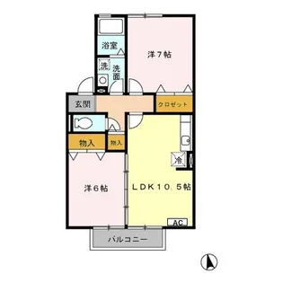 セジュール華【2階】の間取り