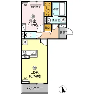 プリマヴェーラ下郡【3階】の間取り
