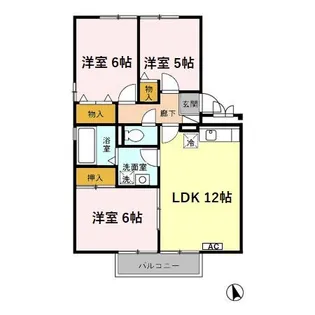 3LDKの間取り画像