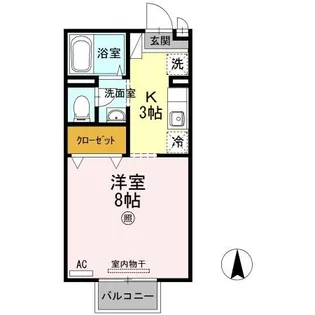 セジュール素川II【101号室】の間取り