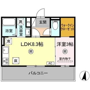 PREMILIFE賀来北【1階】の間取り