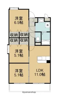 (仮称)ユーミー寺司【4階】の間取り