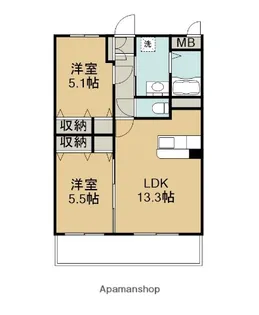(仮称)ユーミー寺司【1階】の間取り