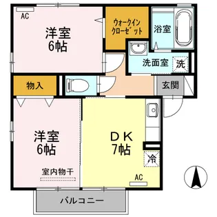 セジュール王ノ瀬【2階】の間取り