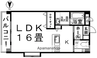 プランドール5番館【102号室】の間取り