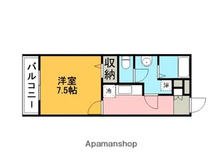 BRIGHTON BIRTH 8【203号室】の間取り