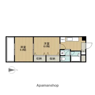 ベルメゾン石垣西【106号室】の間取り