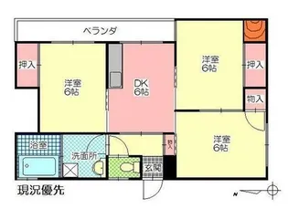 コーポ三晃【201号室】の間取り
