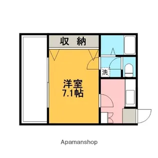 1Kの間取り画像