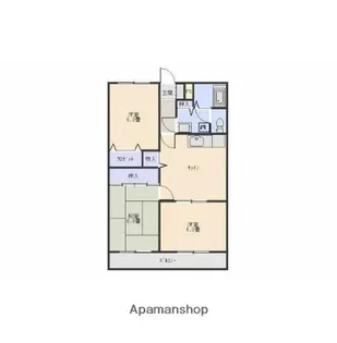 アパルタMARUMO2【302号室】の間取り