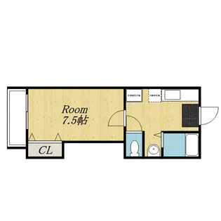 R−32番館【109号室】の間取り