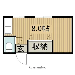 第1塩屋コーポ【110号室】の間取り