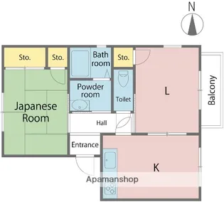 フレグランスタウンC【1階】の間取り