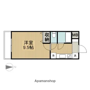 グリーンパーク一葉【2階】の間取り