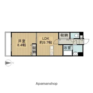 ビューアフリカ【106号室】の間取り