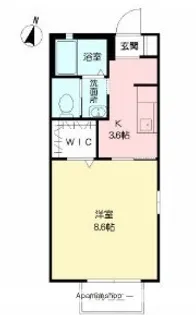 プレイスかいこう【102号室】の間取り