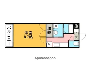 エクセレント一葉【1階】の間取り