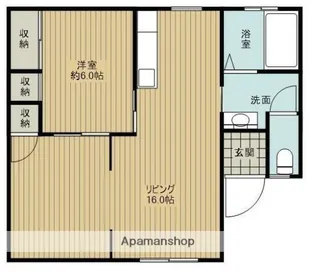 グリーンフィールドシオンABC【C202号室】の間取り