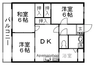 フレールマリナ【201号室】の間取り