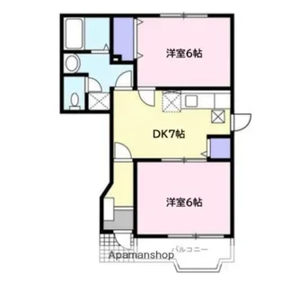 サンパティークⅠ【102号室】の間取り