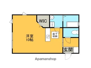 カーサディヴェルテンテ【102号室】の間取り