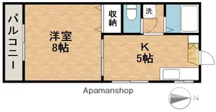 ストリーム上人Ⅰ・Ⅱ【2-201号室】の間取り