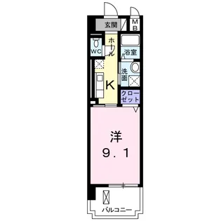 いろは大翔舘【6階】の間取り