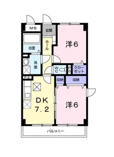 コゥジィー・シティー【1階】の間取り
