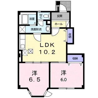 サニーホームFUJII【1階】の間取り