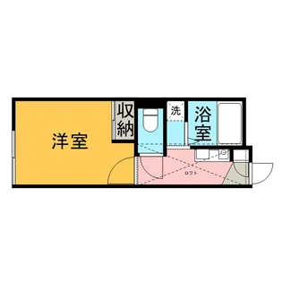 レオパレスドミール 別府【108号室】の間取り