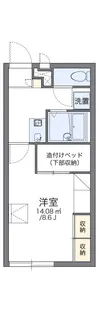 レオパレス中須賀【2階】の間取り