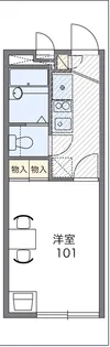 レオパレス福丸Ⅰ【2階】の間取り