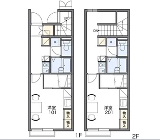 レオパレスPAYSAGE【207号室】の間取り