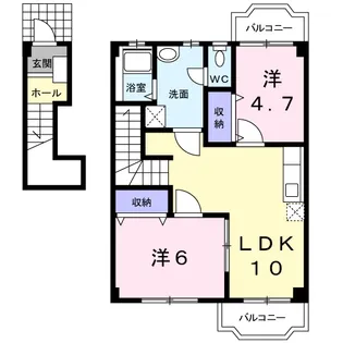 サンライズ・ヒル【2階】の間取り