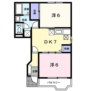 クレインヒルズ【1階】の間取り